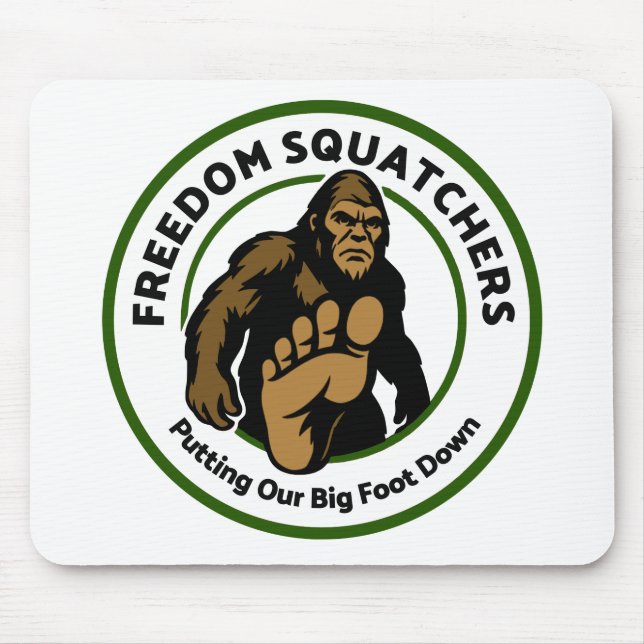 Freedom Squatchers Mouse Pad Musmatta (Framsidan)