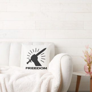 freedom sword graphic kudde
