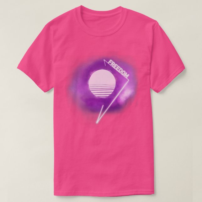 Freedom Synthwave T Shirt (Design framsida)