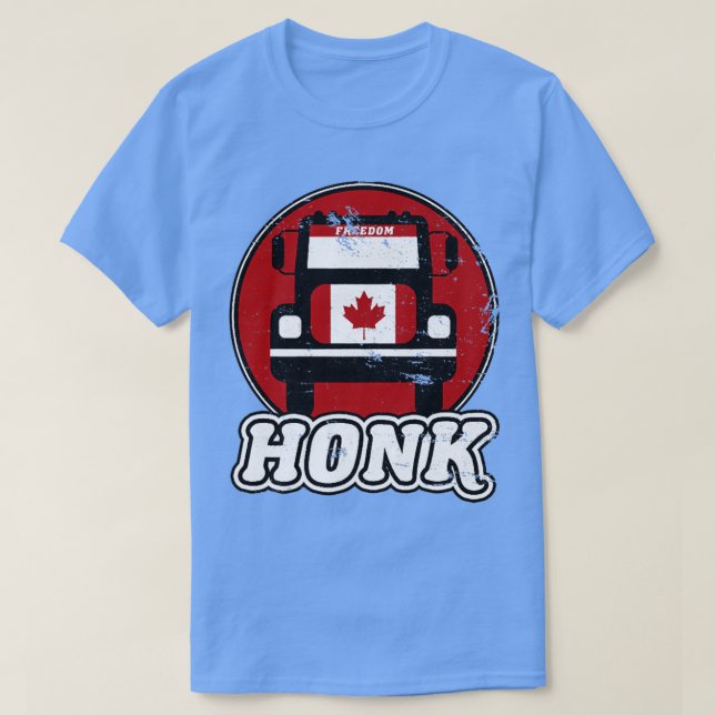 FREEDOM TRUCK CONVOY STRONG FREE CANADIAN MAPLE LE T SHIRT (Design framsida)