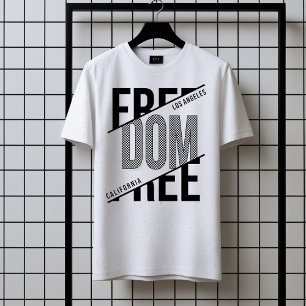 Freedom Typography T-Shirt - Urban Stil