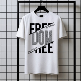Freedom Typography T-Shirt - Urban Stil
