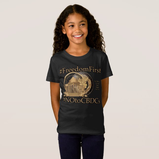 #FreedomFirst: Liberty Wallet- Embrace Freedom T Shirt (Hel framsida)