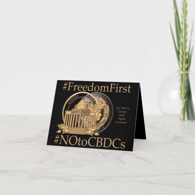 #FreedomFirst: Liberty Wallet- Embrace Freedom Tack Kort (Framsida)