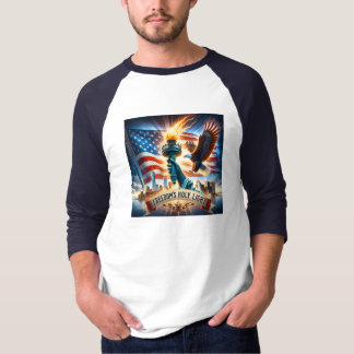 Freedom's Heliga Light Patriotic T-Shirt - USA-Pri