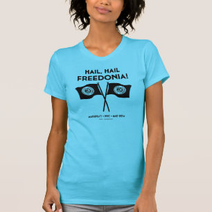 Freedonia kvinna utslagsplats (turkos) tee shirt