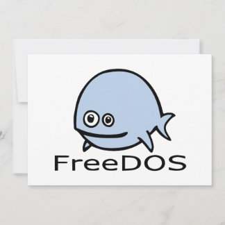 FreeDos Fish - Blue med Namn