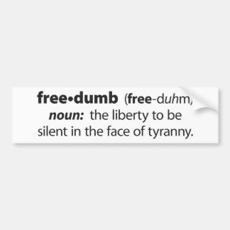 Freedumb Bildekal