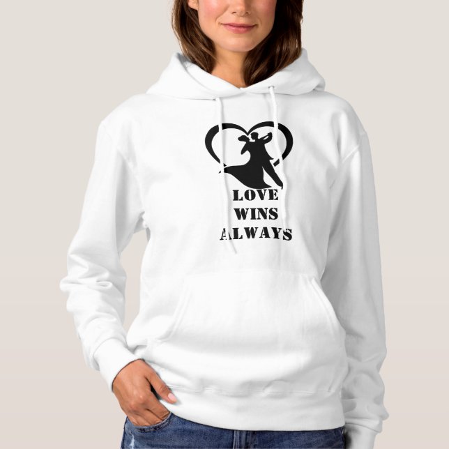 Freefit Kärlek Wins Alltid Unisex Hoodie - Inspira T Shirt (Framsida)