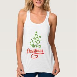 Freefit Merry Christmas Tank | Women's Bella+Canva Linne Med Racerback