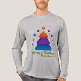 Freefit Merry Christmas Tree Bella+Canvas Tri-Blen T Shirt