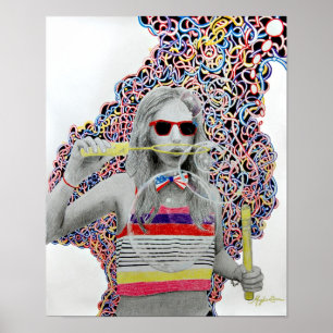 Freefloat Skriv ut av Meghan Oona Clifford Poster