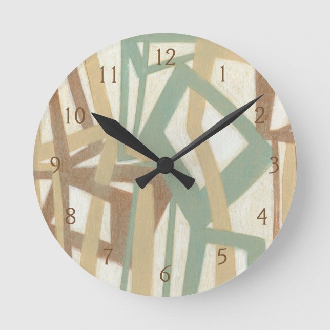 Freehand Painting av Norman Wyatt Rund Klocka (Framsida)