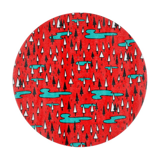Freehand träd: Skandinaviska julen mönster. (Framsidan)