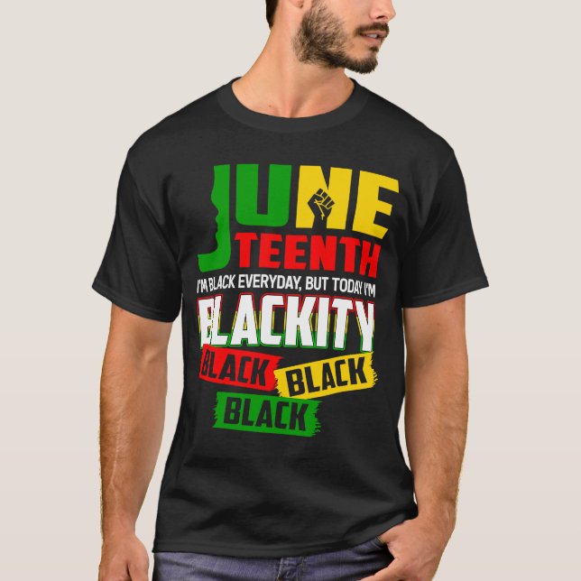 Freeish 1865 Black History Pride African American T Shirt (Framsida)