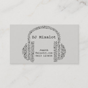 Freelance DJ Disk Jockey party Visitkort