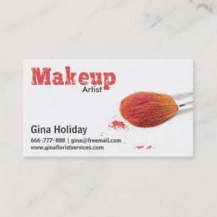 Freelance Makeup Artist Business Card Visitkort