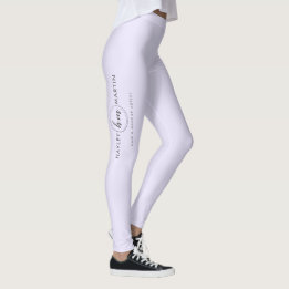 Freelance Makeup/Beauty Salon Anpassningsbar Logot Leggings