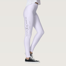 Freelance Makeup/Beauty Salon Anpassningsbar Logot Leggings
