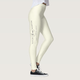Freelance Makeup/Beauty Salon Anpassningsbar Logot Leggings