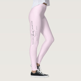 Freelance Makeup/Beauty Salon Anpassningsbar Logot Leggings