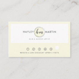 Freelance Makeup/Beauty Salon Anpassningsbar Logot Lojalitetskort