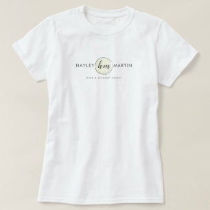 Freelance Makeup/Beauty Salon Anpassningsbar Logot T Shirt