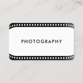 Freelance Photograf film roll Camera White Busi Visitkort