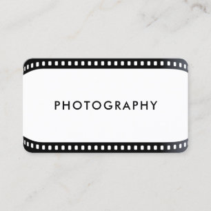 Freelance Photograf film roll Camera White Busi Visitkort