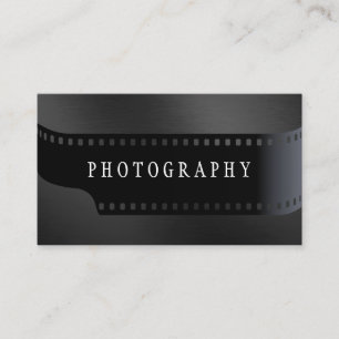Freelance Photograher film roll Camera Black Visitkort