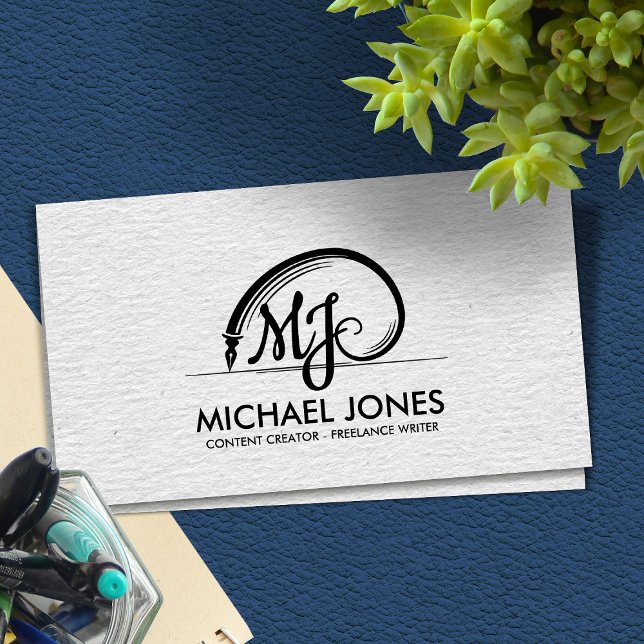 Freelance Writer Helig Geometry Golden Spiral Visitkort (Skapare uppladdad)