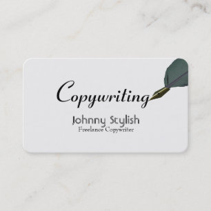 Freelance writer och copywriter elegans visitkort