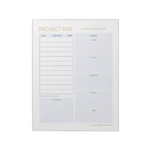 Freelancers projektblad anteckningsblock