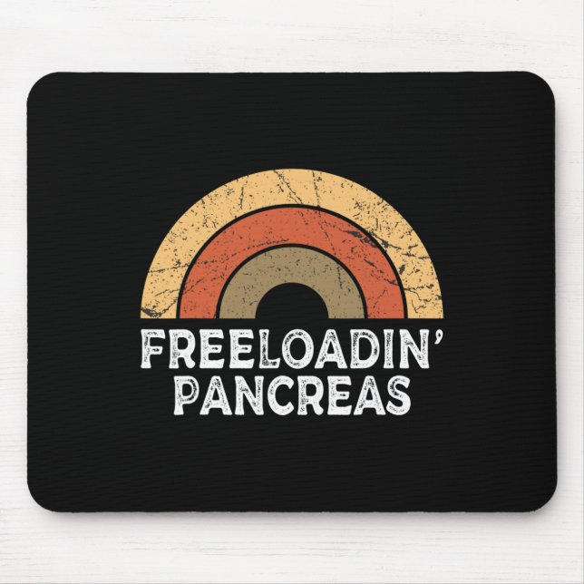 Freeloading Pancreas Retro Regnbågsdiabetes typ 1 Musmatta (Framsidan)