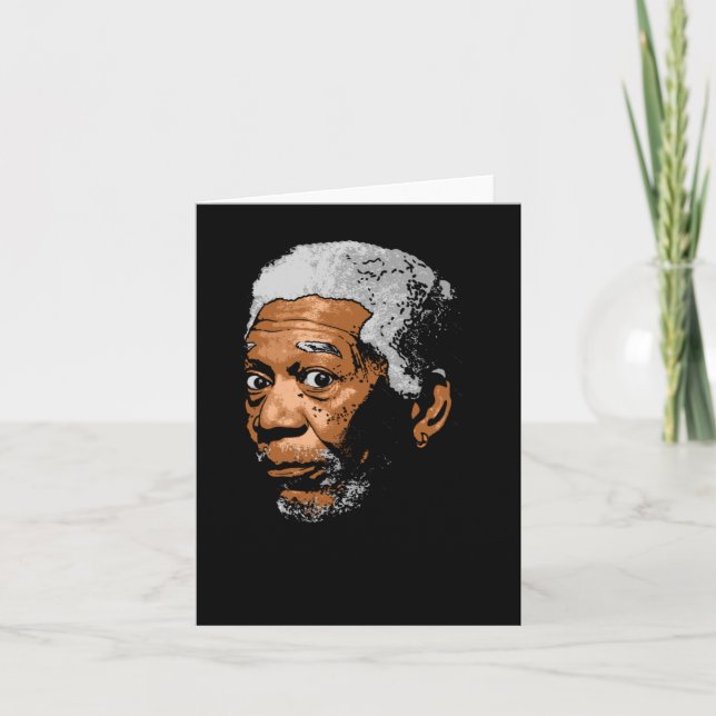 Freeman Funny Pop Art Sticker Kort (Framsida)