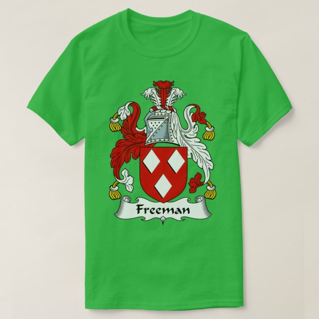 Freeman Jackar Arm Family Crest T Shirt (Design framsida)