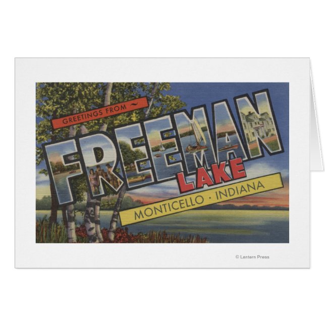 Freeman Sjö - Stora Brev Scenes Hälsningskort (Framsidan Horizontal)