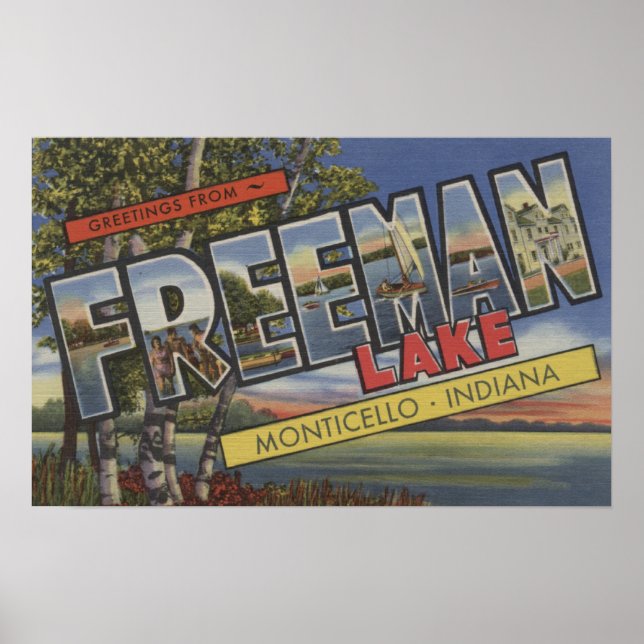 Freeman Sjö - Stora Brev Scenes Poster (Framsidan)
