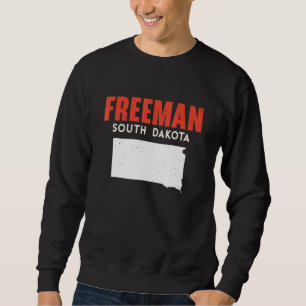 Freeman South Dakota USA Stat Amerika Resa Syd Lång Ärmad Tröja