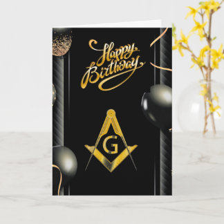 Freemason Birthday Kort