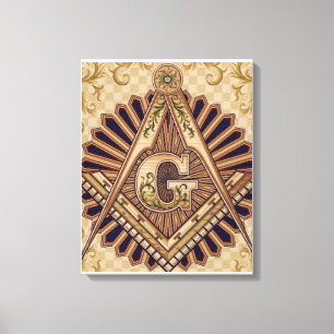 Freemason Canvastryck