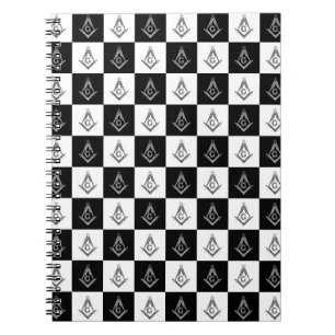 Freemason Checkated Mönster Anteckningsbok