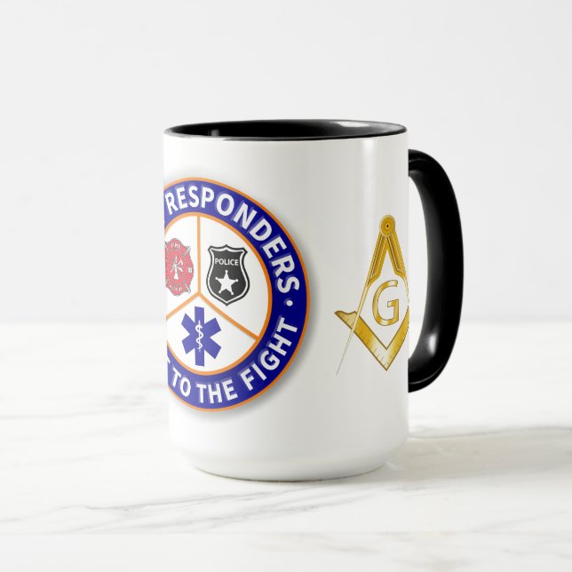Freemason First Responders Vattenflaska Mugg (Framsida höger)