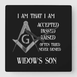 Freemason Fyrkantig Klocka