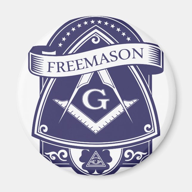 Freemason Illuninati All-see Öga Magnet (Framsidan)