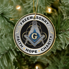 Freemason Julgransprydnad Keramik