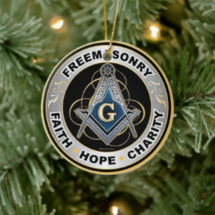 Freemason Julgransprydnad Keramik