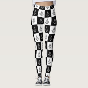 Freemason Kontrollerad Mönster Leggings