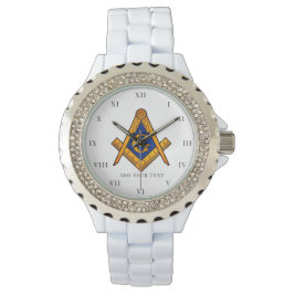 Freemason Ladies Night Square Compass Masonic Gift Armbandsur