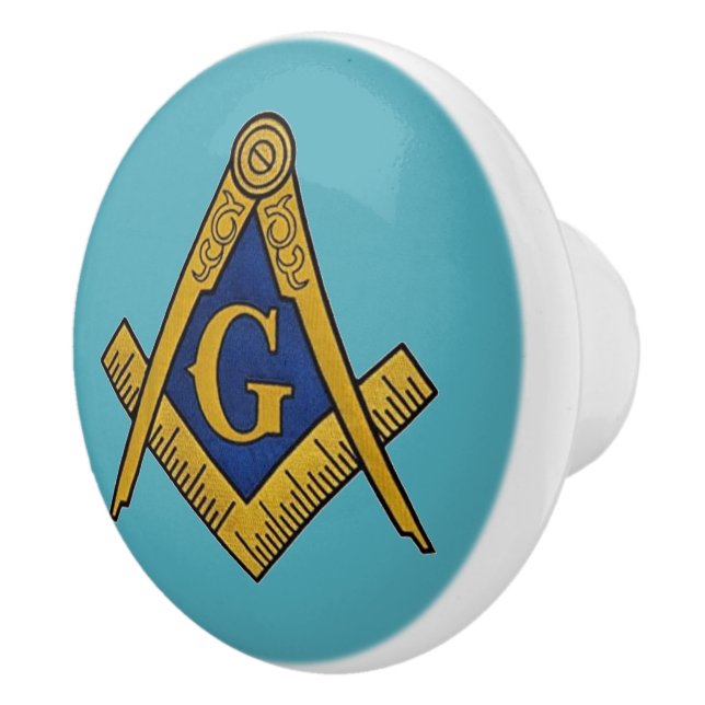 Freemason Masonic Blue och guld Knopp (Höger)
